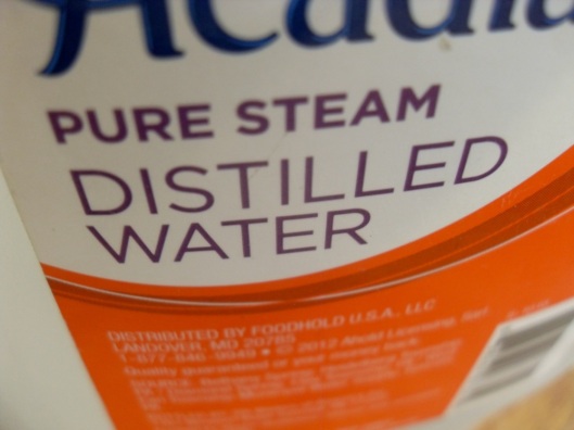 Distilled water